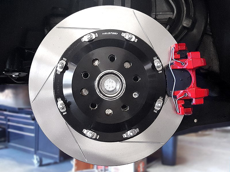 2-Piece Floating Brake Rotors | Rear Upgrade 350mm Slotted • MQB Golf R Mk7, TT RS 8S/S3/RS 3 8V