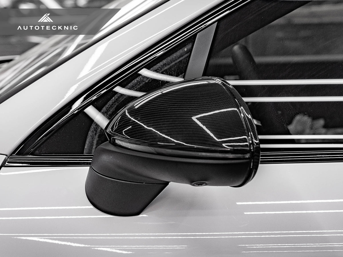 AutoTecknic Replacement Dry Carbon Mirror Covers - Porsche 9Y0 Cayenne - Graveyard Performance
