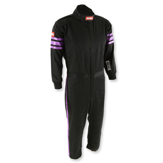 RaceQuip Purple Trim SFI-1 JR. Suit - Kids Medium