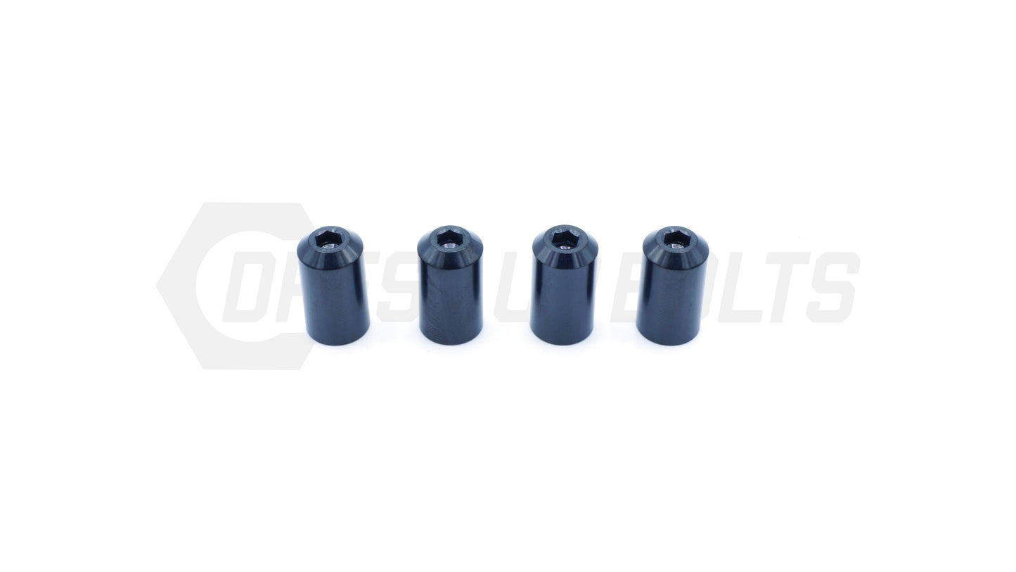 Dress Up Bolts Bullet Titanium Valve Stem Caps - Set of 4 - Graveyard Performance