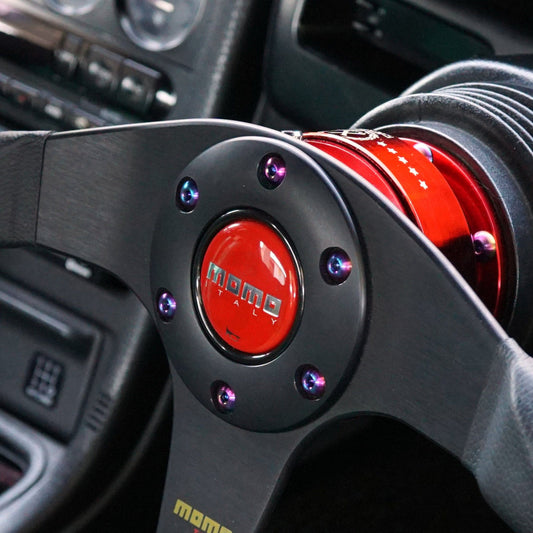 Titanium Hardware Steering Wheel Kit - Button Head Design - Graveyard Performance