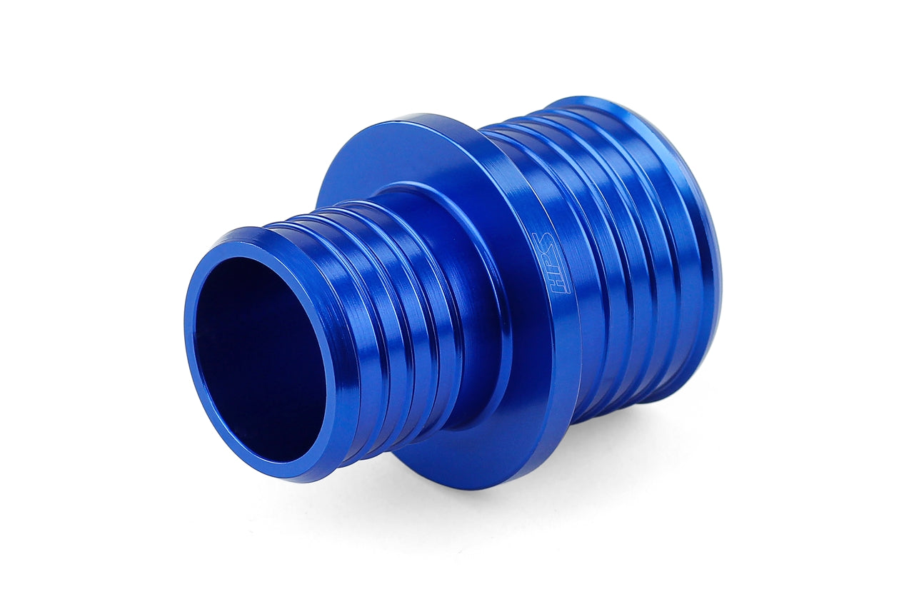 HPS 3/4 inch - 1 inch 19mm - 25mm Billet 6061 Aluminum Joiner Hose Union Connector Blue