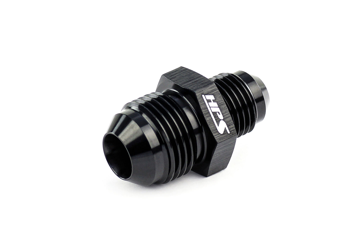 HPS Performance -12 AN to -8 AN Male To Male Reducer Union Coupler Adapter, Aluminum, Black