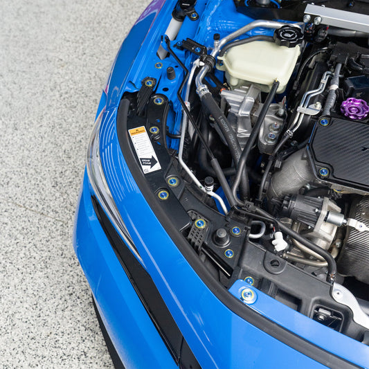 JDC Titanium Headlight Hardware (2023+ FL5 Civic Type R/11th Gen Civic Si) - Graveyard Performance