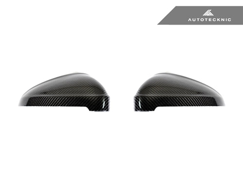 AutoTecknic Replacement Carbon Mirror Covers - Audi B9 A4/ S4 | F5 A5/ S5 2016-Up - Graveyard Performance