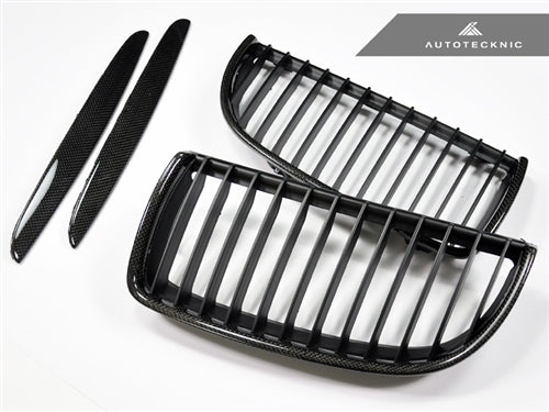 AutoTecknic Carbon Fiber Front Grille Set - E90 Sedan / E91 Wagon | 3 Series - Graveyard Performance