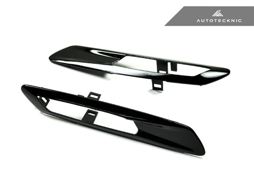 AutoTecknic Replacement Glazing Black Fender Light Trims - F10 Sedan/ F11 Wagon | 5 Series - Graveyard Performance