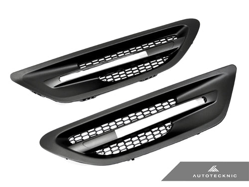 AutoTecknic Replacement Stealth Black Fender Vents - F10 M5 - Graveyard Performance