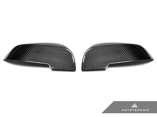 AutoTecknic Replacement Carbon Fiber Mirror Covers - BMW F87 M2 - Graveyard Performance