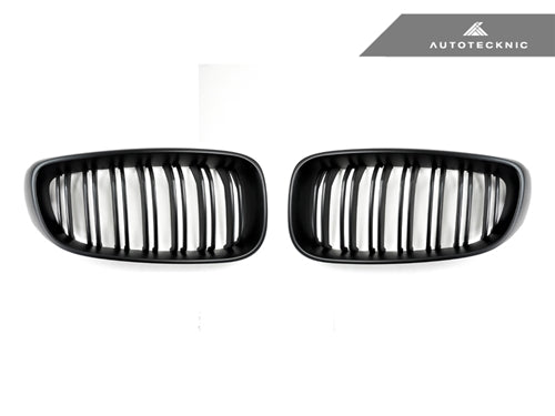 AutoTecknic Dual-Slats Stealth Black Front Grille Set - F34 3-Series Gran Turismo - Graveyard Performance