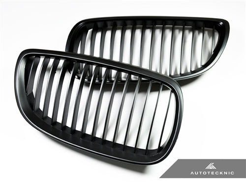 AutoTecknic Stealth Black Front Grille Set - E92/ E93 3-Series Pre-LCI (including E9X M3) - Graveyard Performance