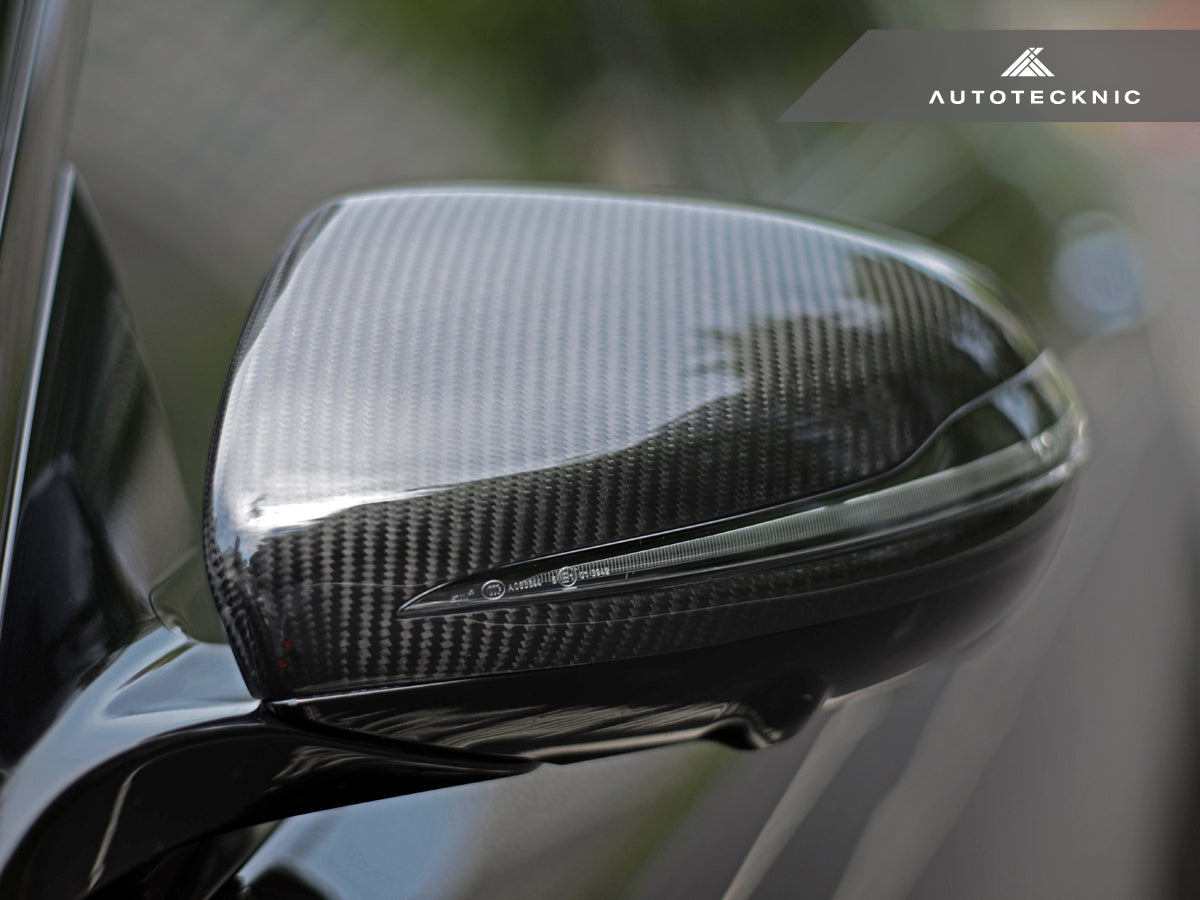 AutoTecknic Replacement Version II Dry Carbon Mirror Covers - Mercedes-Benz W213 E-Class