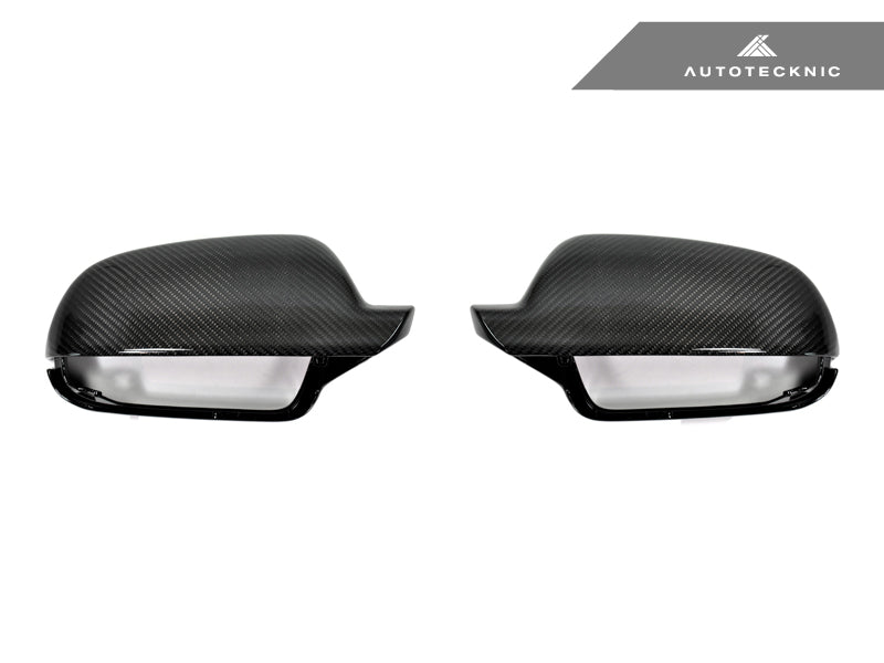 AutoTecknic Replacement Carbon Mirror Covers - Audi 8P A3/ S3 10-13 | B8 8K A4/ S4 10-15 | 8T A5/ S5 11-15 - Graveyard Performance