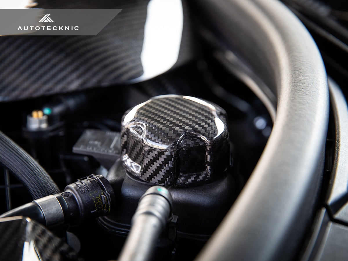 AutoTecknic Dry Carbon Charge Cooler Tank Cap Cover - F10 M5
