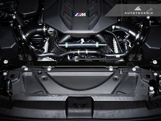 AutoTecknic Dry Carbon Fiber Crosslink Cooling Shroud - G90/ G99 M5 - Graveyard Performance