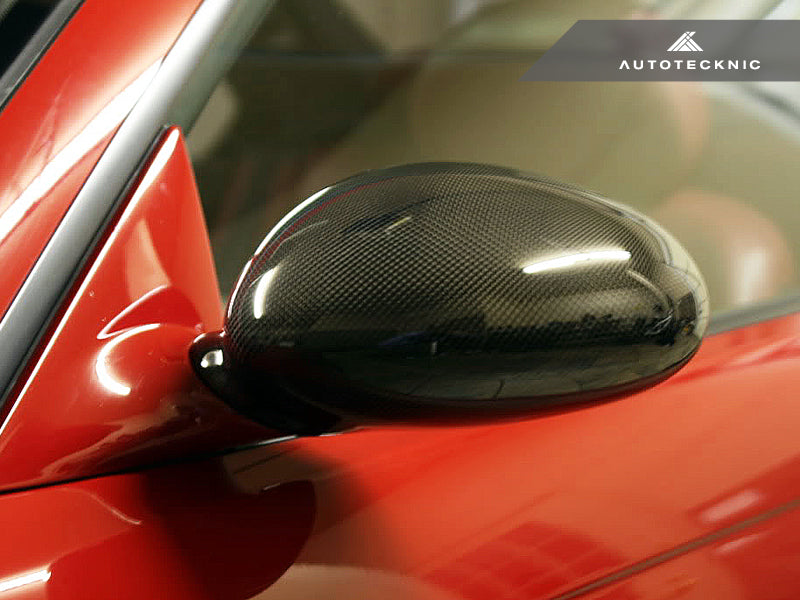 AutoTecknic Replacement Carbon Fiber Mirror Covers - BMW E46 M3 - Graveyard Performance