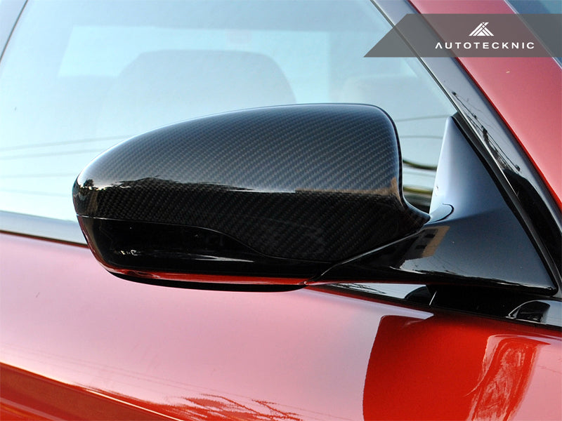 AutoTecknic Replacement Carbon Fiber Mirror Covers - BMW F10 M5 | F06 / F12 / F13 M6 - Graveyard Performance