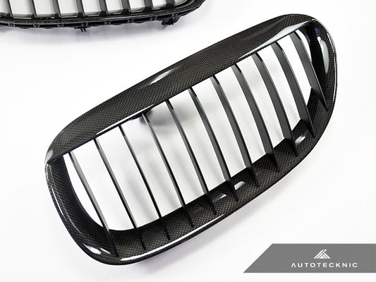 AutoTecknic Carbon Fiber Front Grille Set - E63/ E64 6-Series & M6 - Graveyard Performance