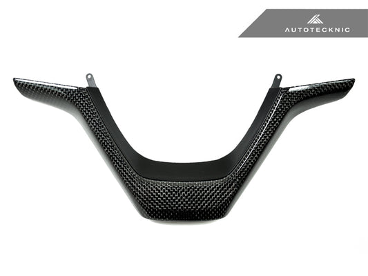 AutoTecknic Carbon Fiber Steering Wheel Trim - F25 X3 | F26 X4 | F15 X5 | F16 X6 - Graveyard Performance