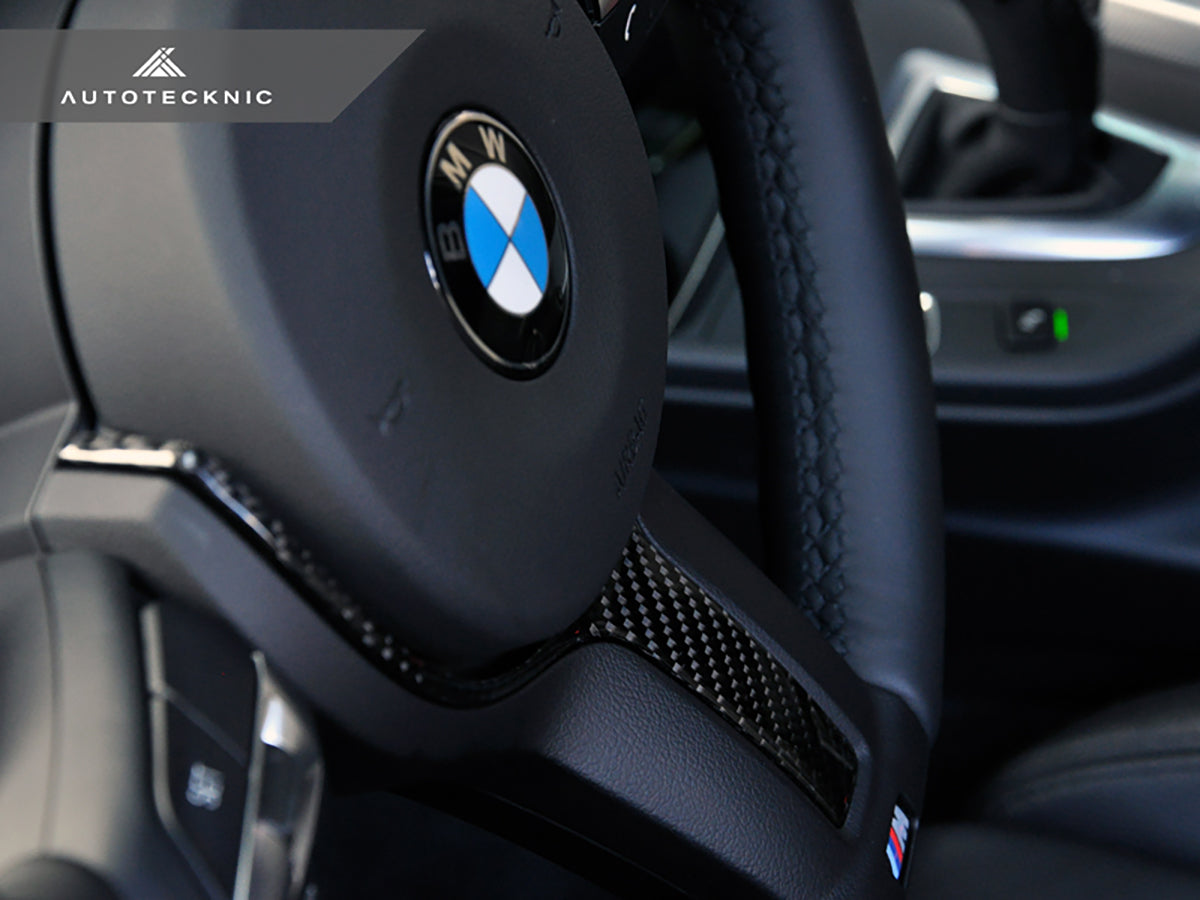AutoTecknic Carbon Fiber M-Sport Steering Wheel Trim - F15 X5 | F16 X6