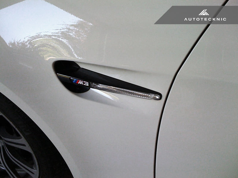 AutoTecknic Replacement Glazing Black Fender Gills - E90 Sedan/ E92 Coupe/ E93 Cabrio | M3 - Graveyard Performance