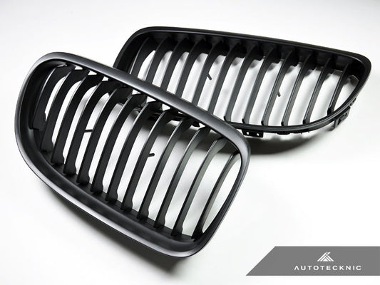 AutoTecknic Stealth Black Front Grille Set - E90 3-Series LCI - Graveyard Performance