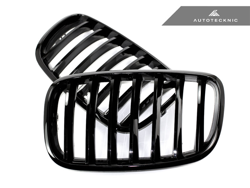 AutoTecknic Gloss Black Front Grille Set - E70 X5 / X5M | E71 X6 / X6M - Graveyard Performance