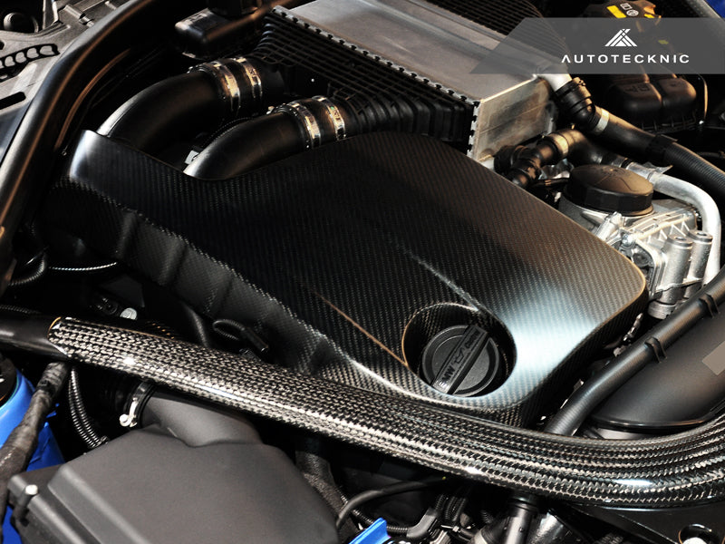AutoTecknic Vacuumed Carbon Fiber Engine Cover - F80 M3 | F82 M4 - Graveyard Performance