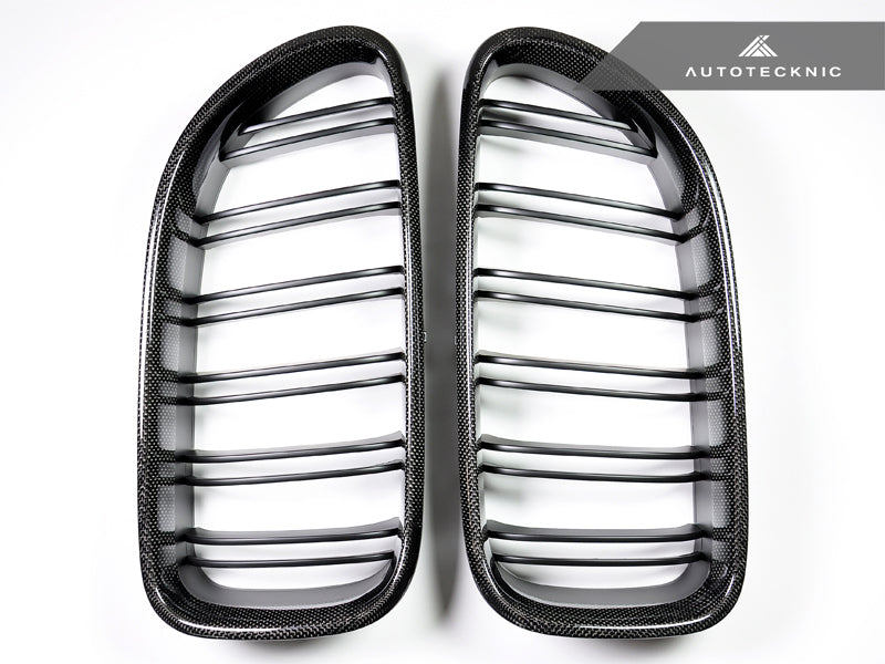 AutoTecknic Dual-Slats Carbon Fiber Front Grille Set - F06 Gran Coupe / F12 Coupe / F13 Cabrio | 6 Series & M6 - Graveyard Performance