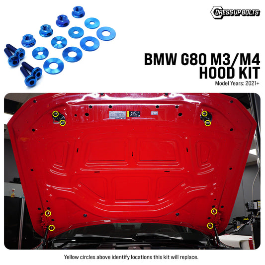 Titanium Hardware Hood Kit - BMW G80 M3/M4 (2021+) - Graveyard Performance
