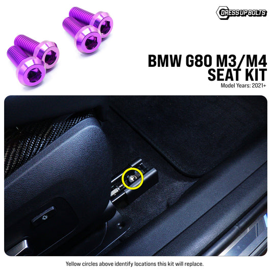 Titanium Hardware Seat Kit - BMW G80 M3/M4 (2021+) - Graveyard Performance
