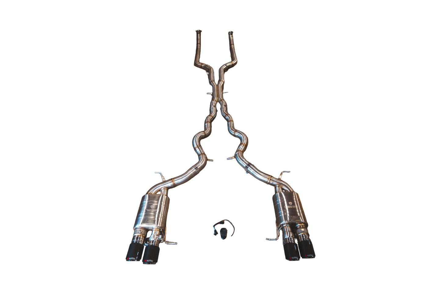 2011-2016 BMW F10 M5 4.4L Catback T304 Stainless Steel Burnt 3.5 Inch Outlet Tips Valvetronic Designs