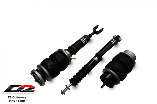 D2 Racing Air Struts w/ VERA Element Management 02-08 Audi A4 03-08 Audi S4 06-08 Audi RS4 FWD - Graveyard Performance