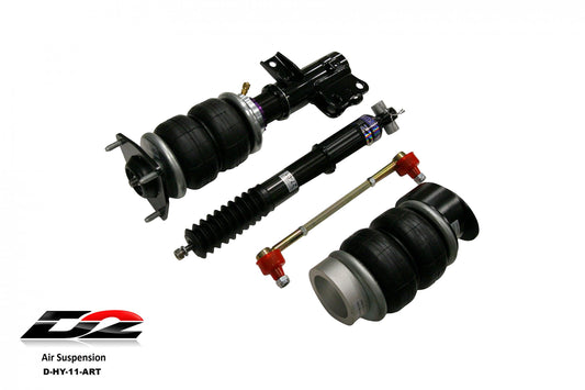 D2 Racing Air Struts w/ VERA Element Management 08+ Hyundai Genesis Coupe - Graveyard Performance