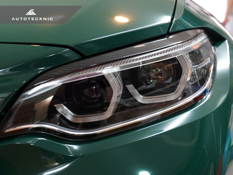 AutoTecknic Carbon Fiber Headlight Trim Set - F87 M2/ M2 Competition | F22 2-Series - Graveyard Performance