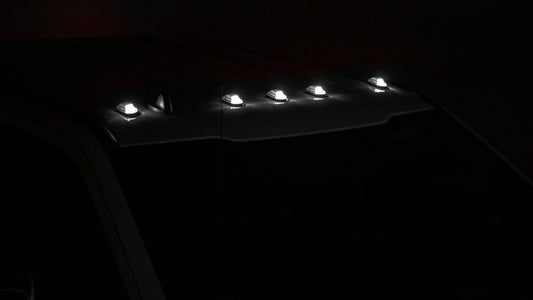 OLM Cab Light Replacement Set (Smoke Lens/White Light) - 2017-2022 Ford Super Duty F250/F350 - Graveyard Performance