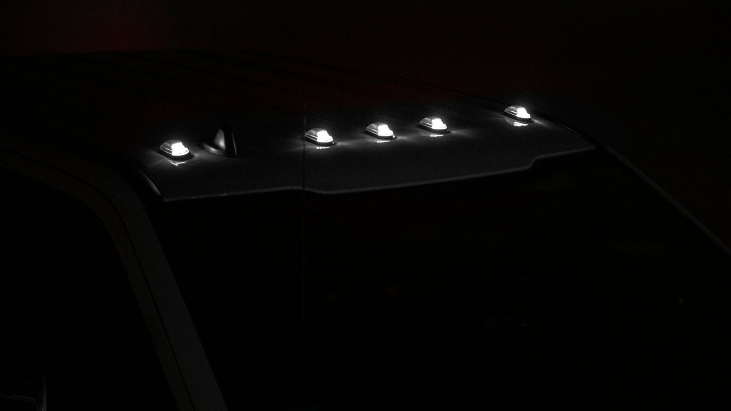 OLM Cab Light Replacement Set (Clear Lens/White Light) - 2017-2022 Ford Super Duty F250/F350 - Graveyard Performance