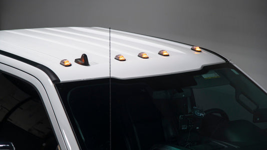 OLM Cab Light Replacement Set (Clear Lens/Amber Light) - 2017-2022 Ford Super Duty F250/F350 - Graveyard Performance