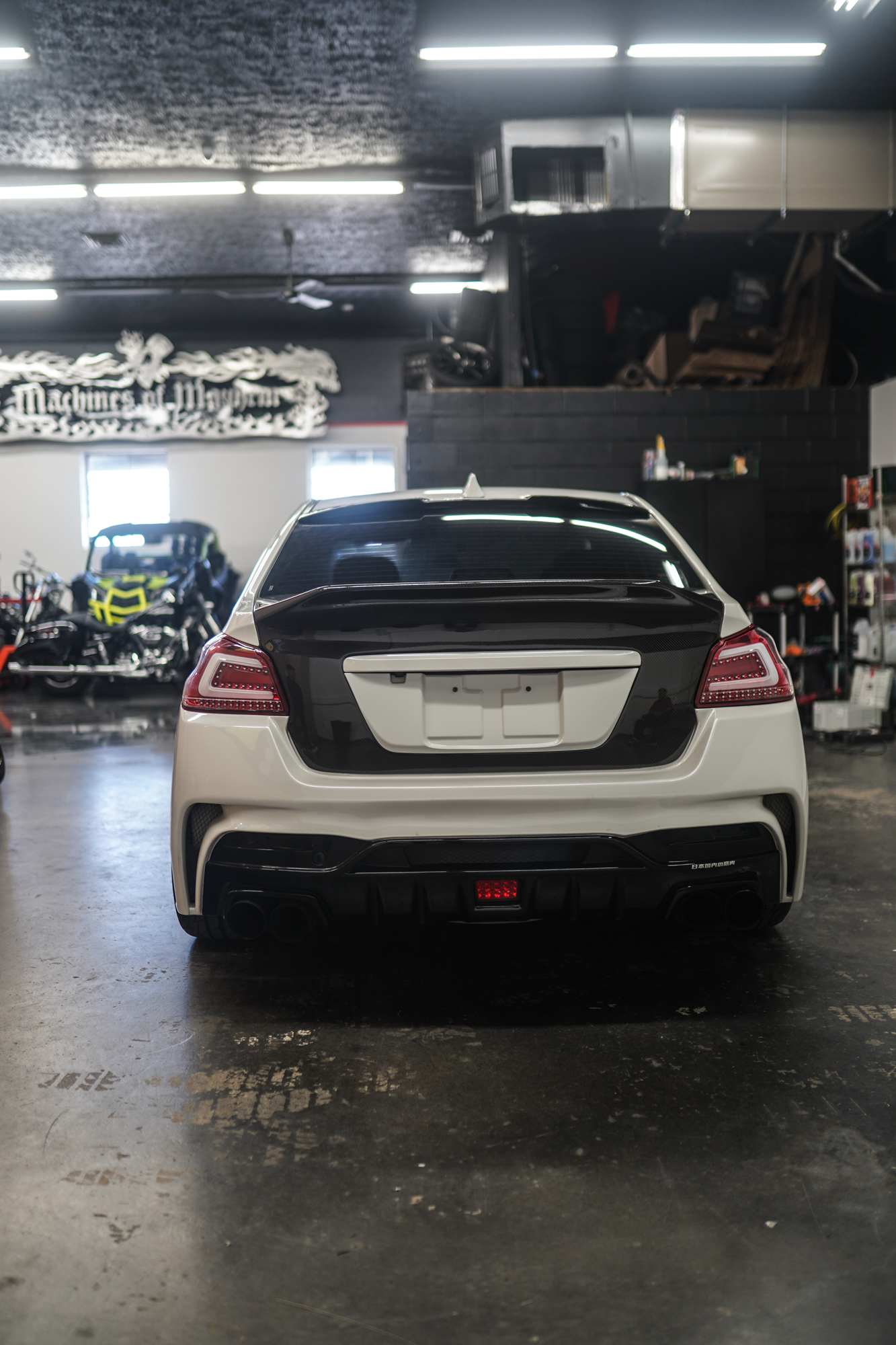JDMuscle Gloss Black / Paint Matched License Plate Backing - 15-21 WRX/STI