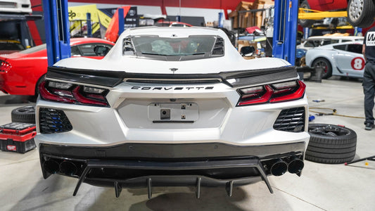 APR Performance Chevrolet Corvette C8 Carbon Fiber Rear Spoiler Delete