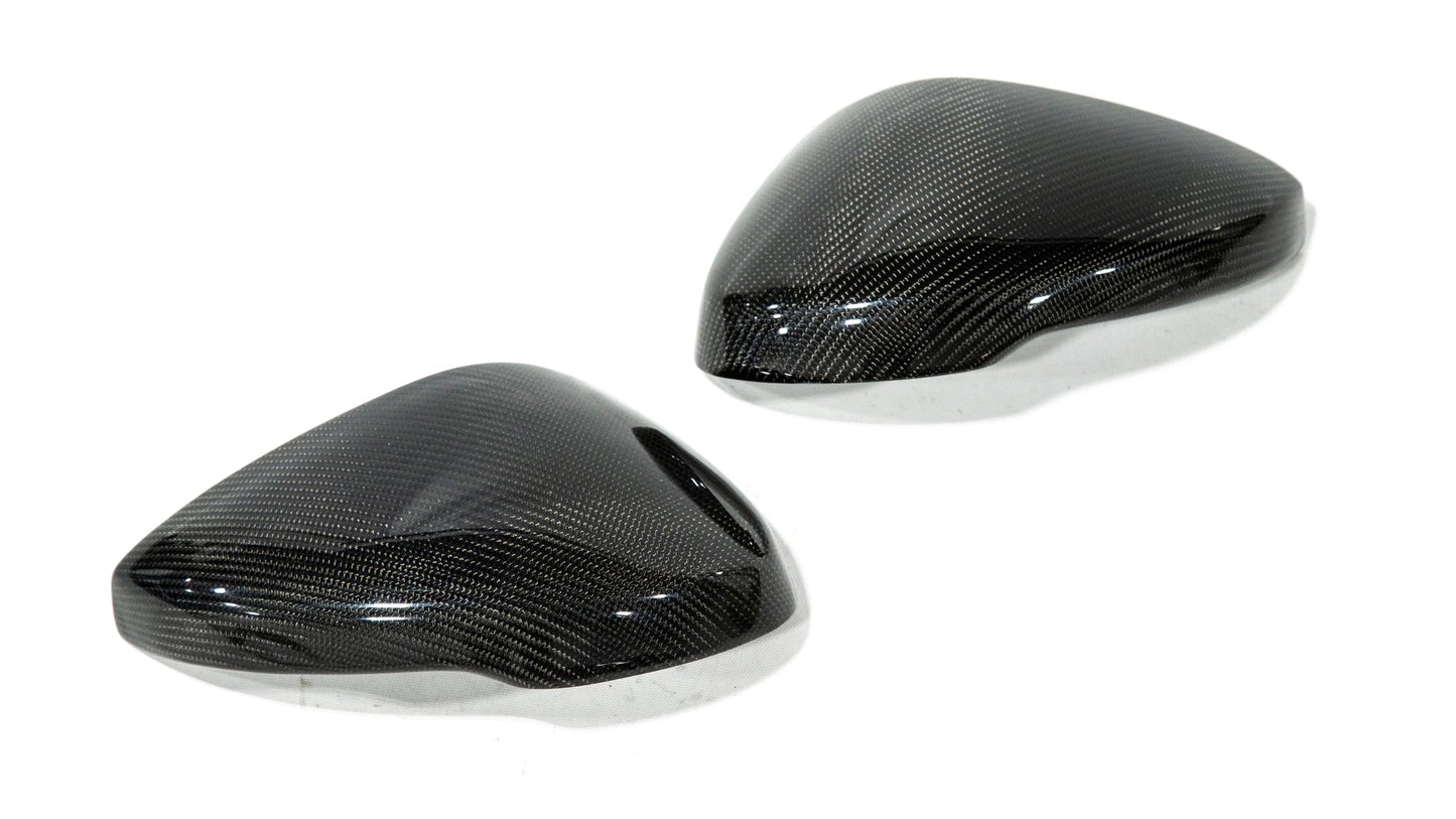 OLM Full Replacement Carbon Fiber Mirror Covers w/Turn Signal - 2022+ Honda Civic / Type R / 2023+ Acura Integra - Graveyard Performance