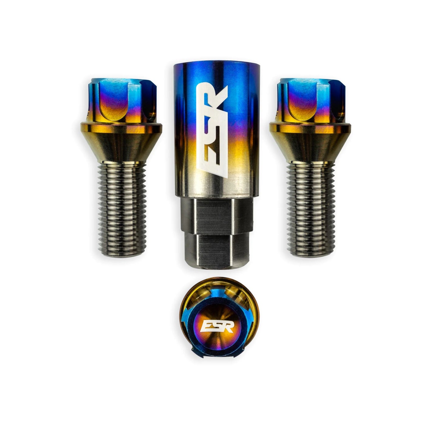 ESR COLD FORGED TITANIUM LUG BOLTS - CONICAL SEAT