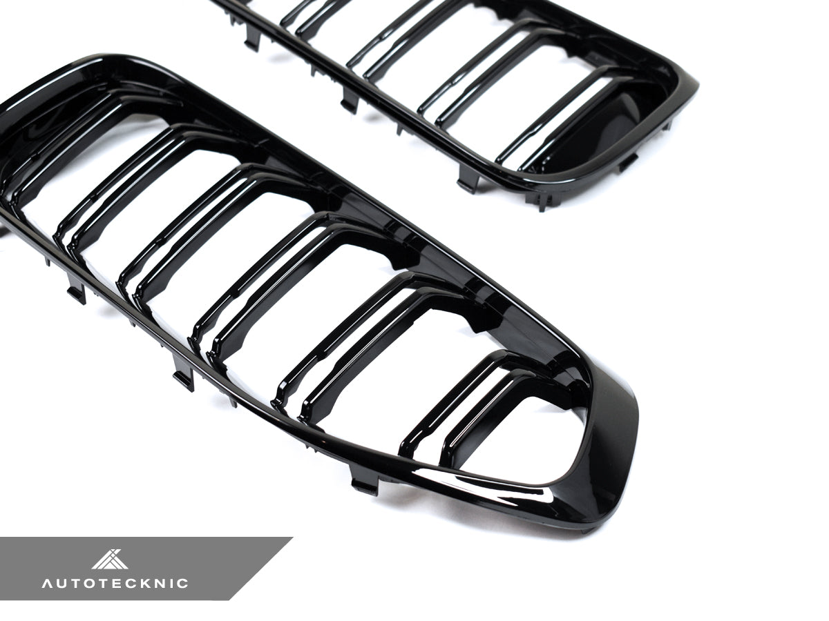AutoTecknic Dual-Slats Gloss Black Front Grille Set - G29 Z4 - Graveyard Performance