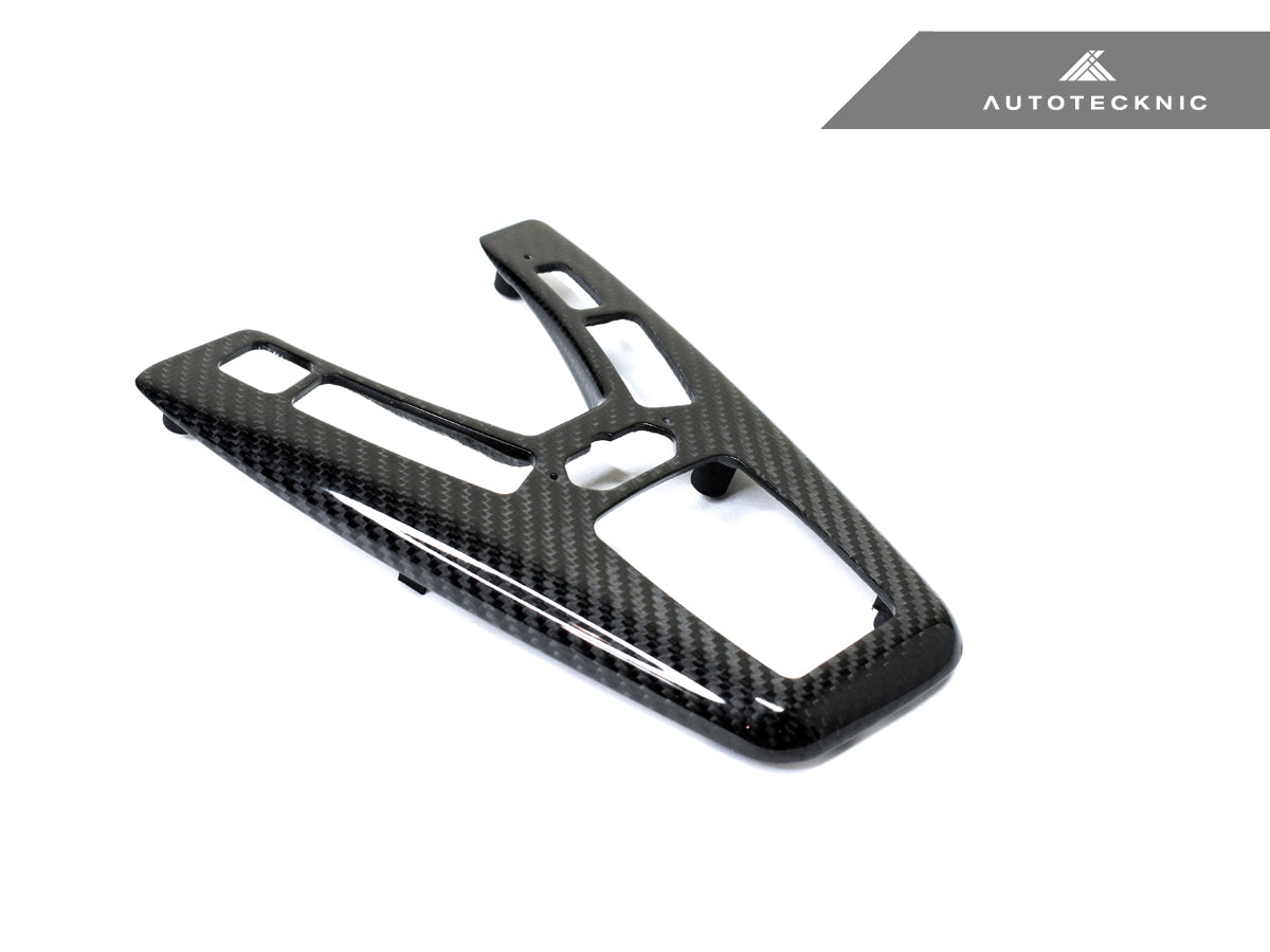 AutoTecknic Dry Carbon Fiber Shift Console Trim - F10 M5 M-DCT - Graveyard Performance