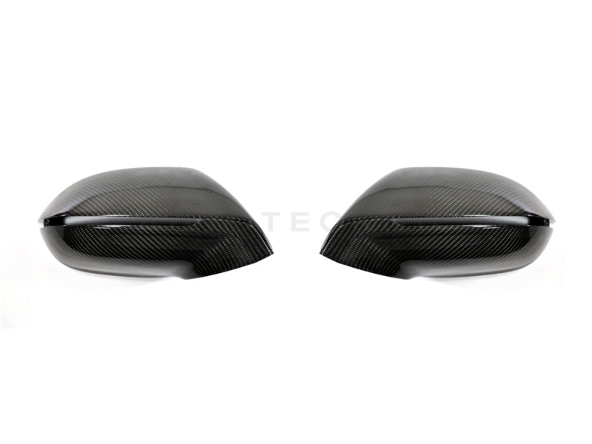 AutoTecknic Replacement Carbon Mirror Covers - Audi A7/ S7 2011-Up - Graveyard Performance