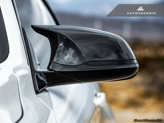 AutoTecknic Version III M-Inspired Dry Carbon Mirror Housing Kit - F22 2-Series | F30 3-Series | F32 4-Series | F87 M2 - Graveyard Performance