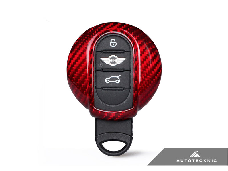 AutoTecknic Red Carbon Remote Key Case - MINI Cooper F54/ F55/ F56/ F57 | Countryman F60 - Graveyard Performance