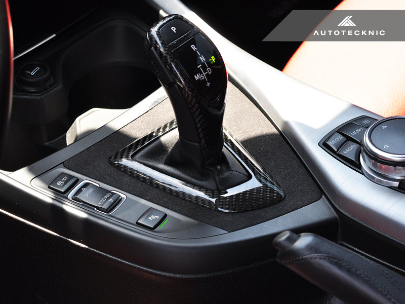 AutoTecknic Carbon Alcantara Shift Console Trim - F87 M2 | F20 1-Series | F22 2-Series - Graveyard Performance