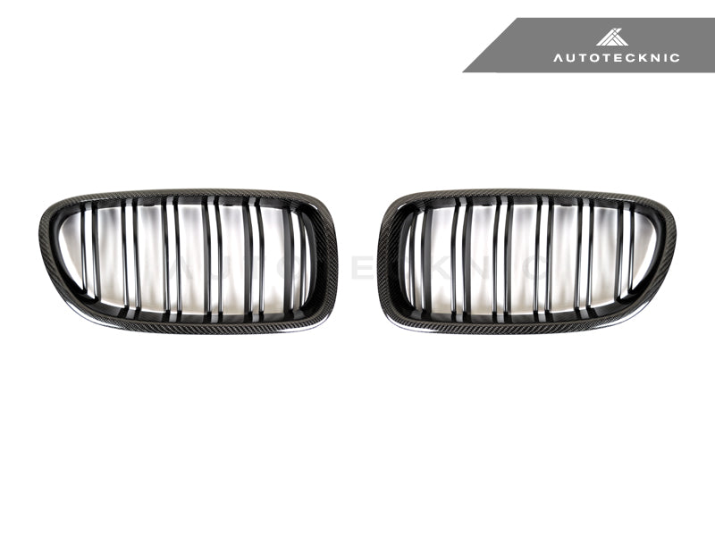 AutoTecknic Dual-Slats Carbon Fiber Front Grille Set - F10 5-Series | M5 - Graveyard Performance
