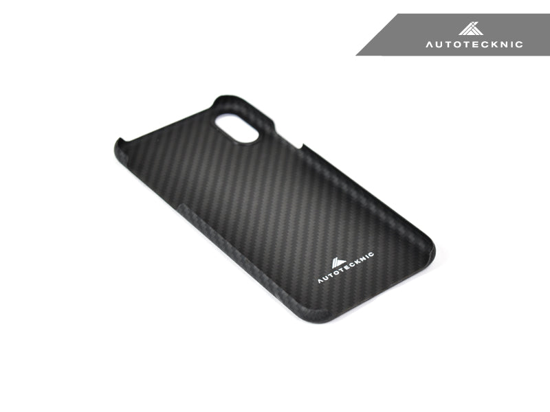 AutoTecknic Dry Carbon iPhone Cover - iPhone XS MAX - Matte Finish - Graveyard Performance